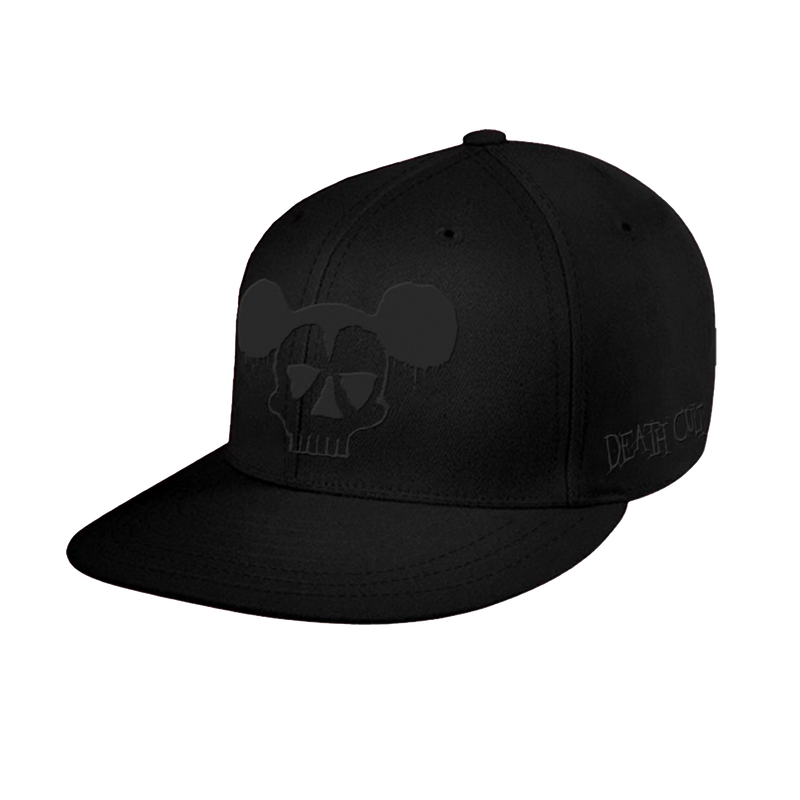 Death Cult Mickey Black-On-Black Embroidered Baseball Hat